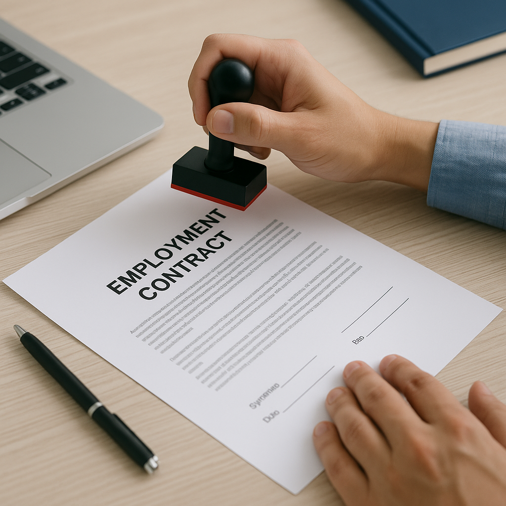 Employment Contracts Required to Be Stamped Employment Contracts Required to Be Stamped