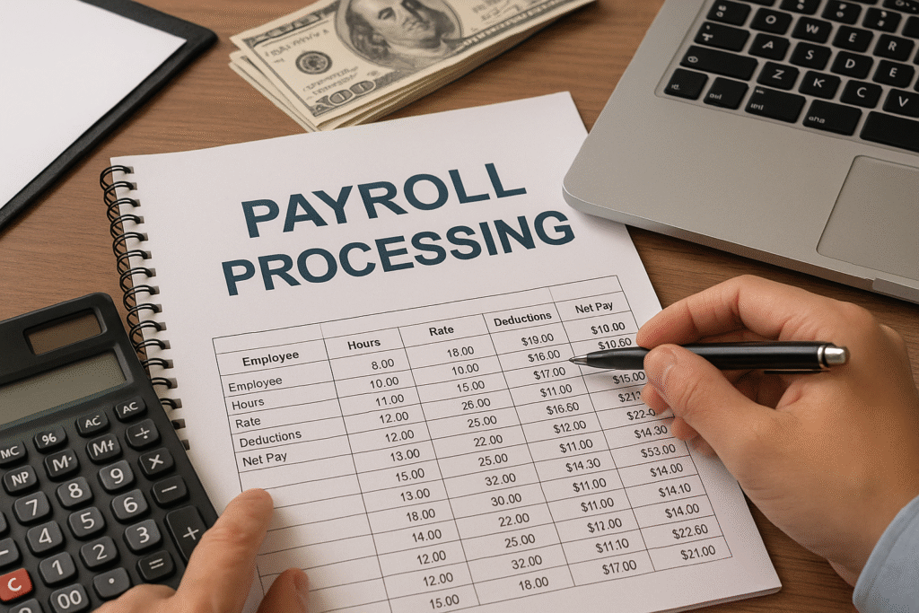 Outsourced payroll processing