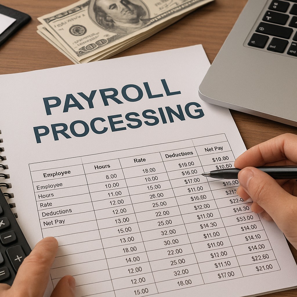 Outsourced payroll processing services