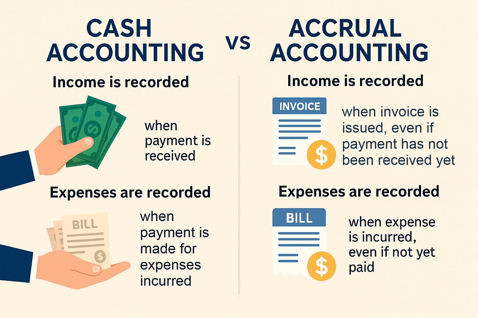 cash vs accrual accounting