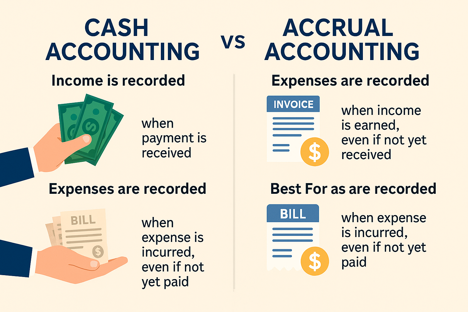 | BizSmart: Strategies for Success | Adventus Business Consult cash vs accrual accounting