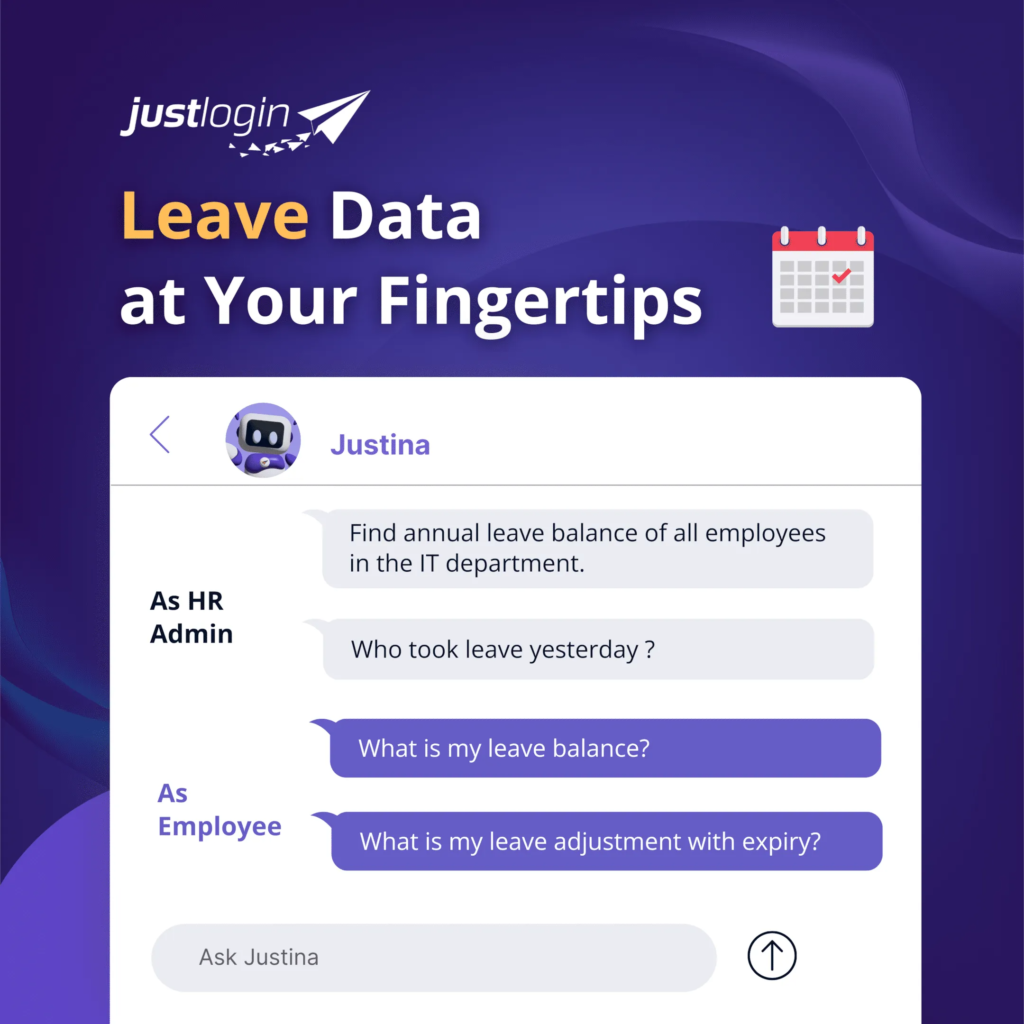 Justina JustLogin menjawab soalan cuti