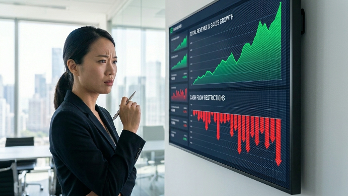 The growing sales–cash flow gap